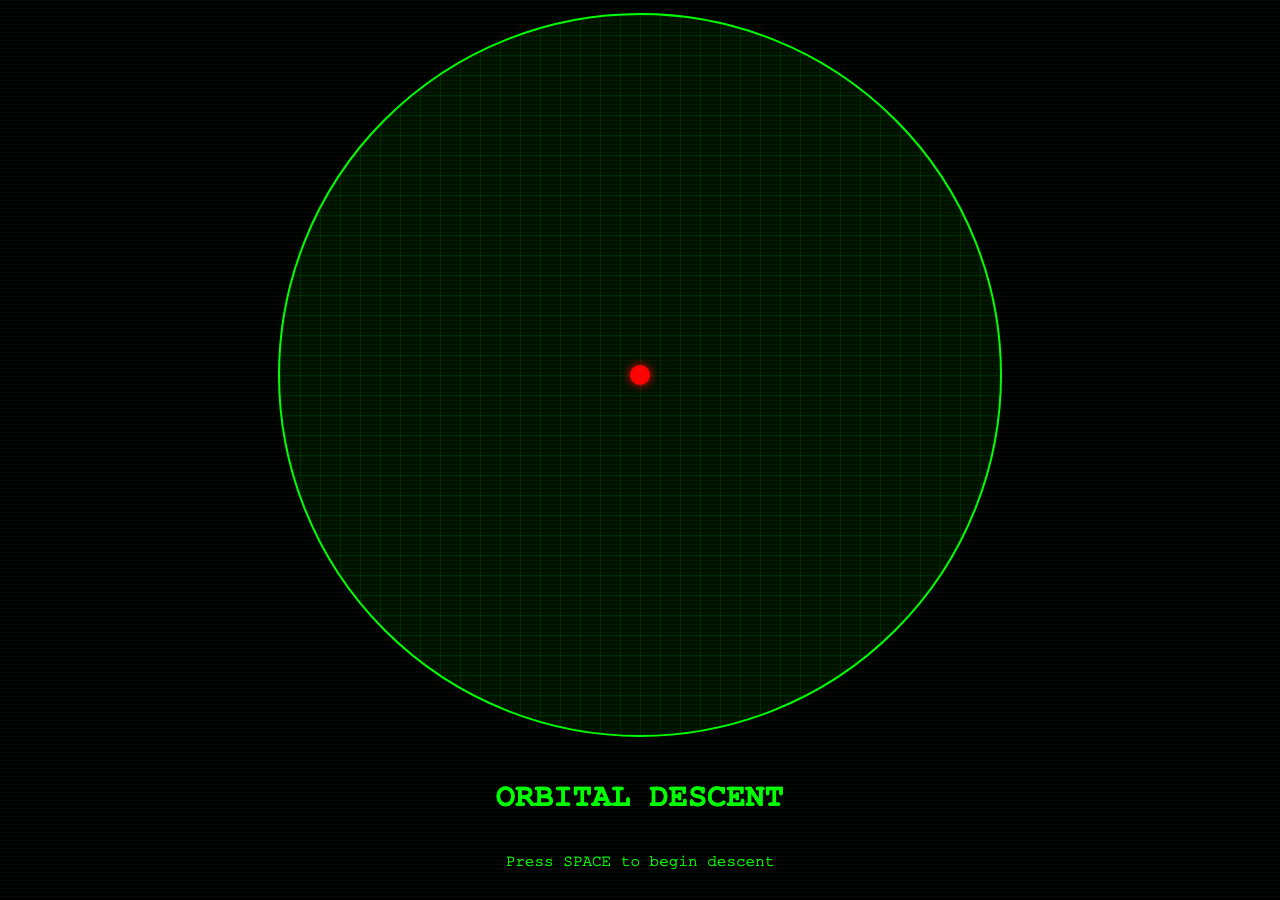 Orbital Descent v26: The Blackout Protocol