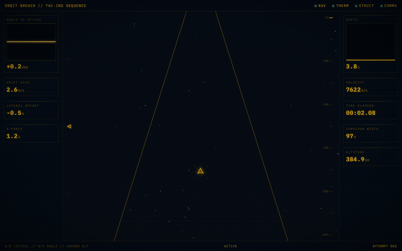 ORBIT BREACH // TAC-INS SEQUENCE