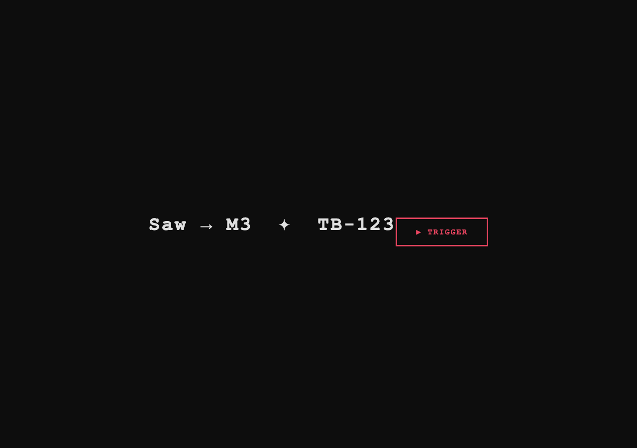 Sawtooth → Minor Third — TB-123