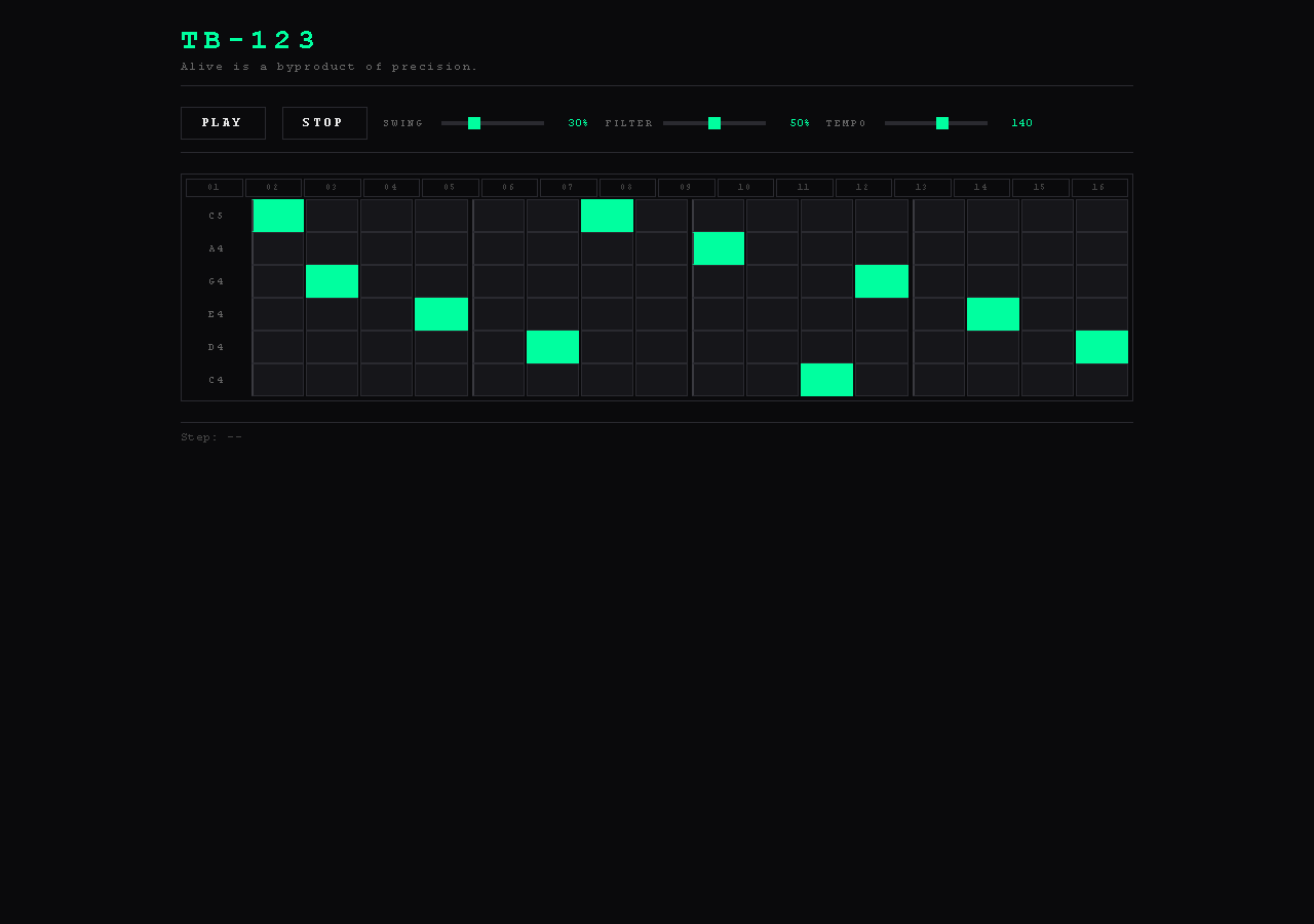 TB-123 — Static Stage / Pentatonic Breath