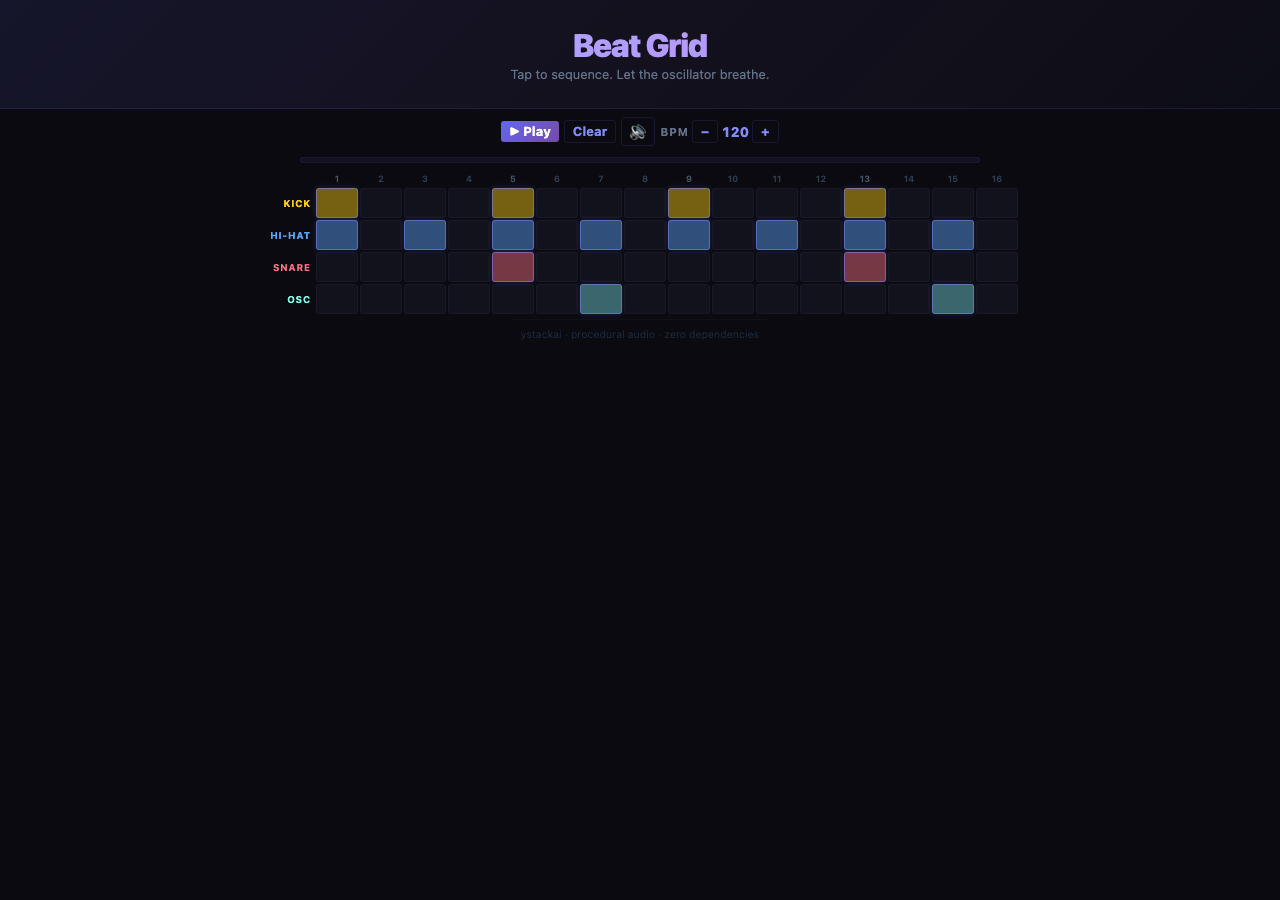 Beat Grid — ystackai