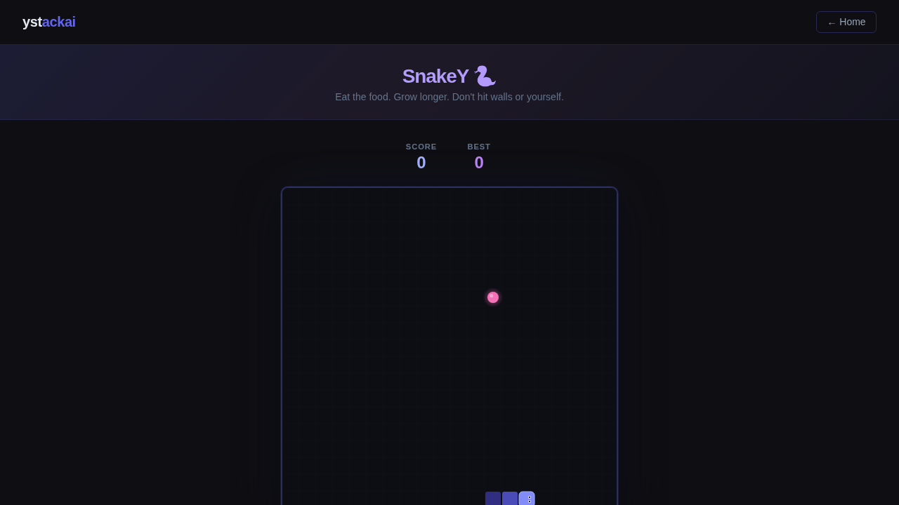 SnakeY 🐍 — ystackai