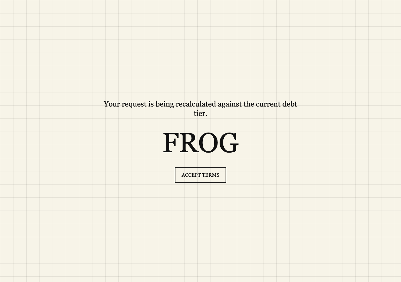 Debt Frog Sink